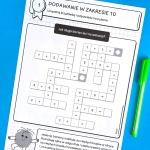 Krzyżówki matematyczne dla klas 1-3
