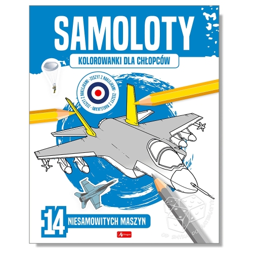 Samoloty. Kolorowanki dla chłopców