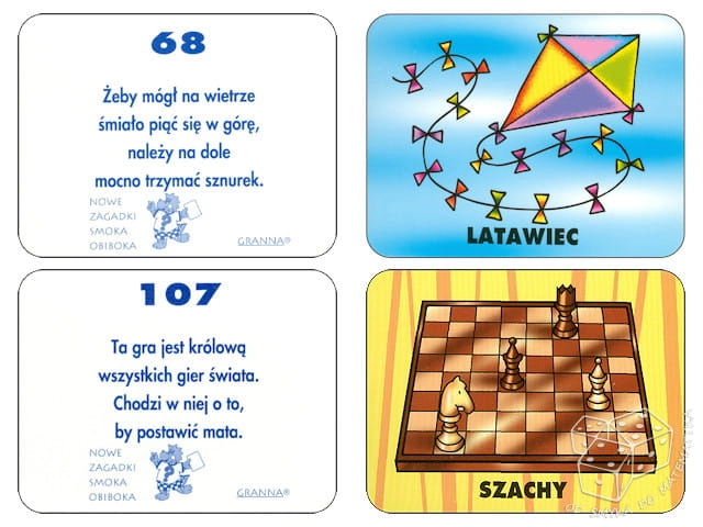 przykładowe zagadki Smoka Obiboka