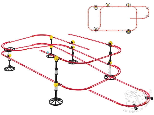 Roller Coaster - mini rail 150 elementów