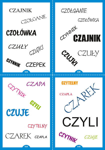 Co się dubluje? Czego brakuje? Pomoc logopedyczna do utrwalania wymowy głosek szumiących