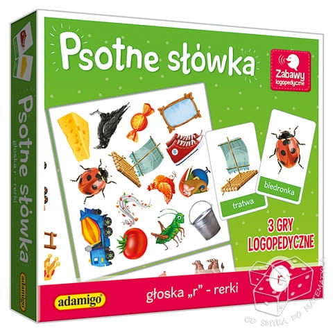 Psotne słówka - 3 gry logopedyczne - głoska r - rerki