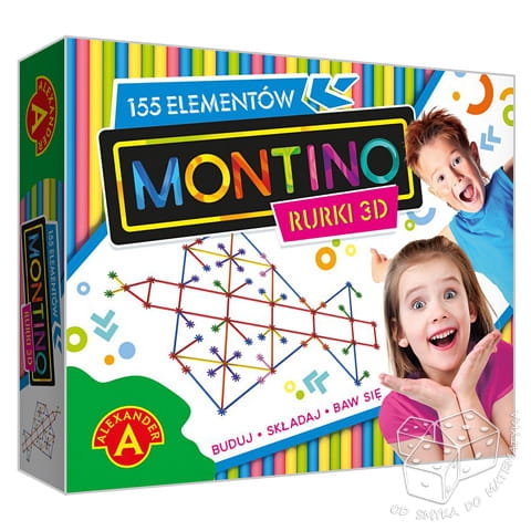 Montino rurki 3D - 155 elementów