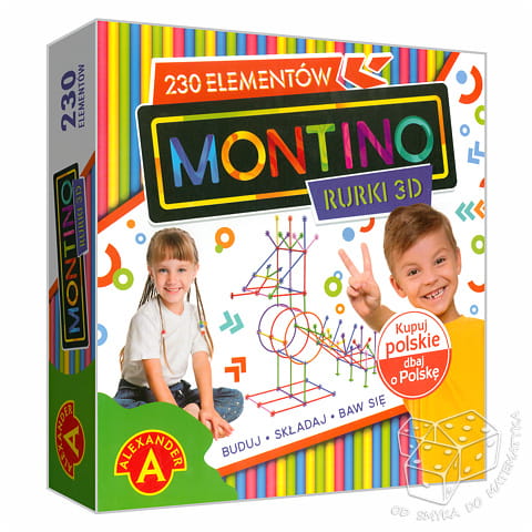 Montino rurki 3D - 230 elementów